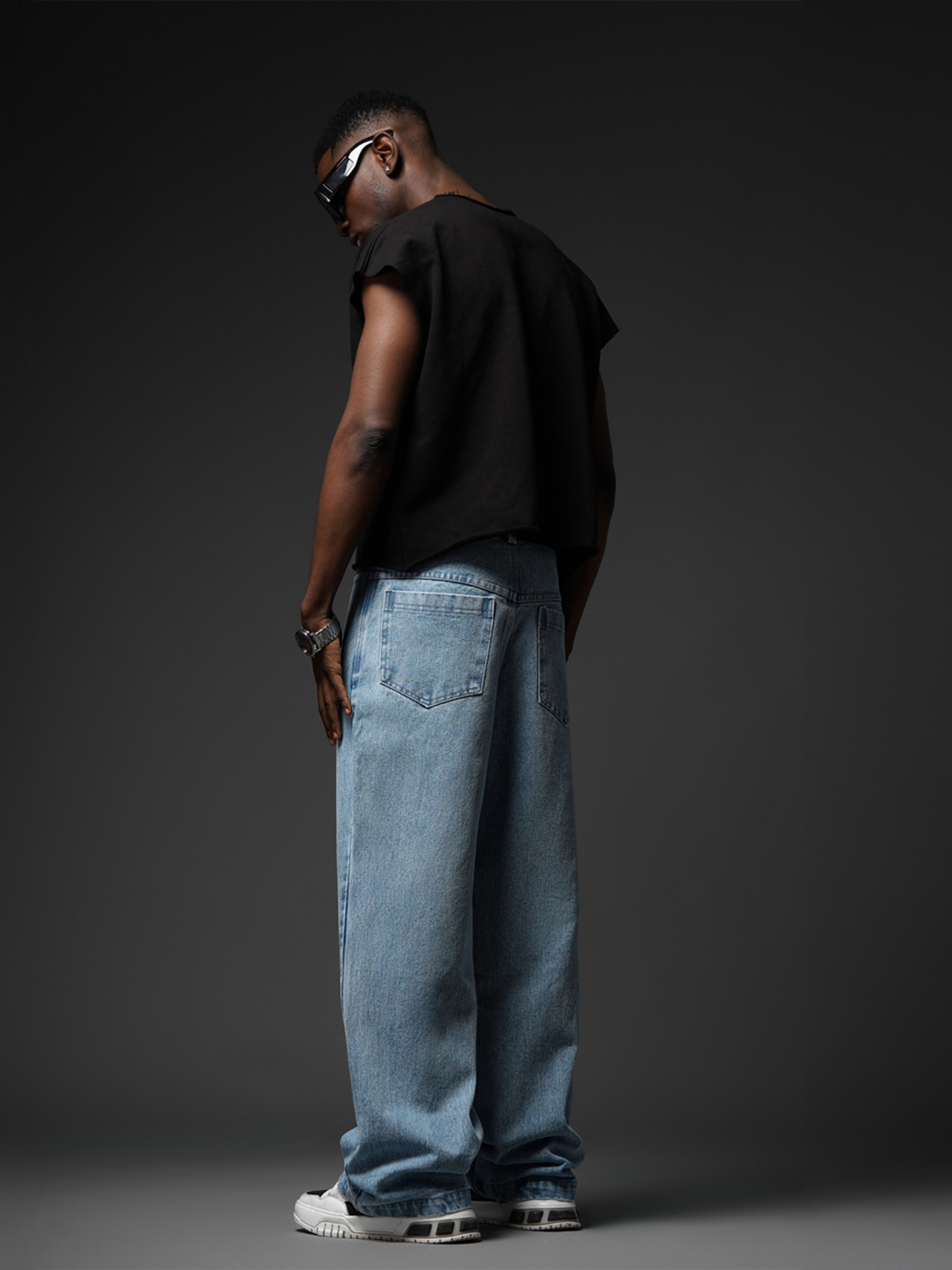 Basic Blue Straight Fit Jeans