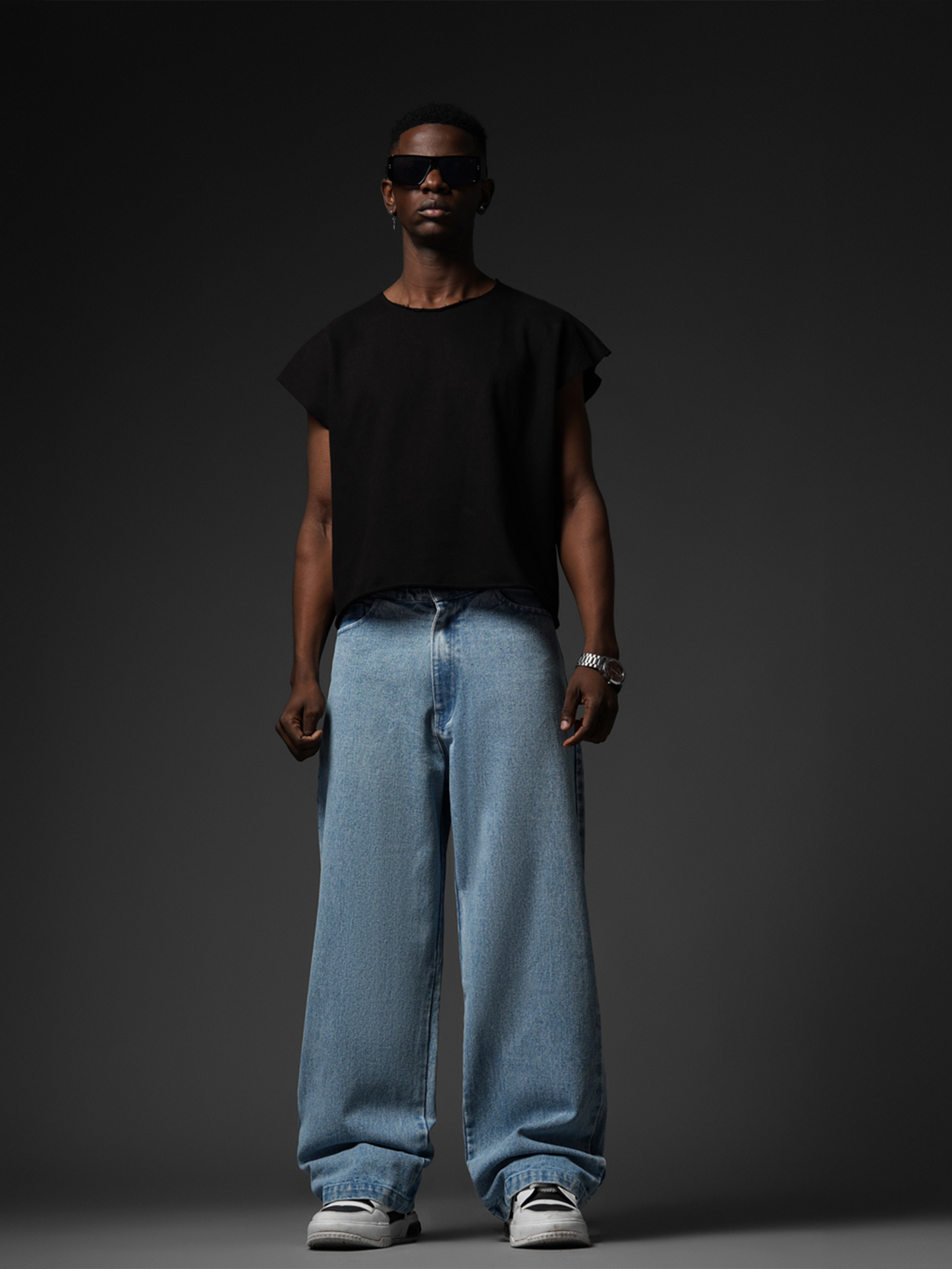 Basic Blue Straight Fit Jeans