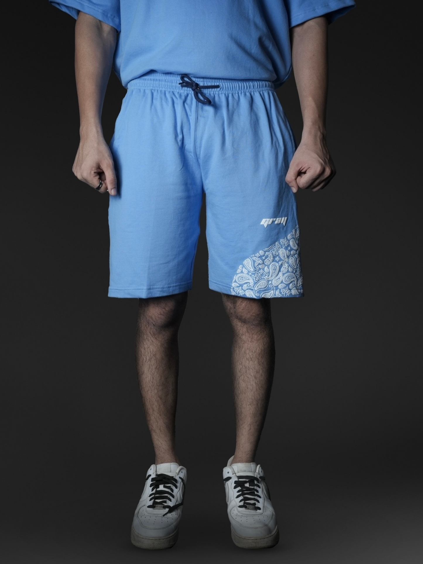Paisley Shorts in Blue