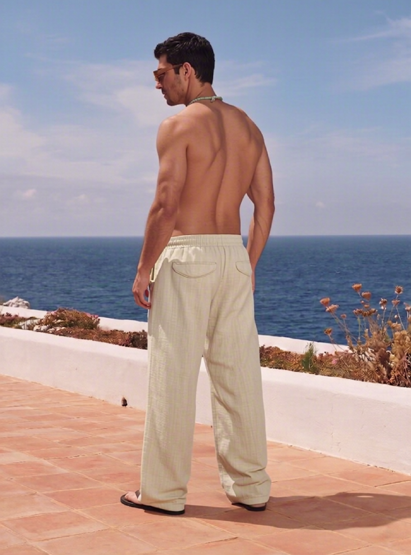 Sand shell Line Pants