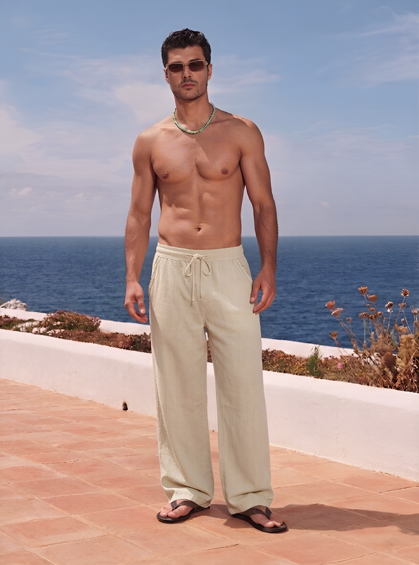 Sand shell Line Pants